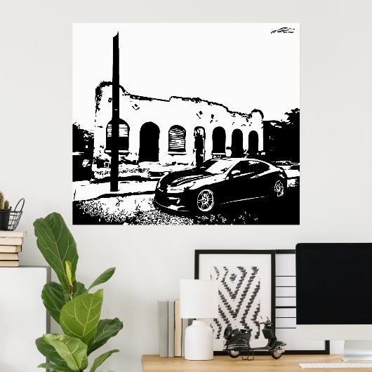 Genesis Coupe Rolshot Poster (Thuiskantoor)