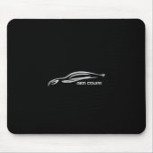 Genesis Coupe Silver Silhouette Logo Muismat (Voorkant)