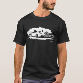 Genesis Coupe zwart-witte afbeeldingen T-shirt (Voorkant)