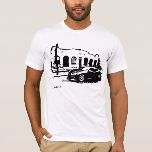 Genesis Coupe zwart-witte afbeeldingen T-shirt (Voorkant)