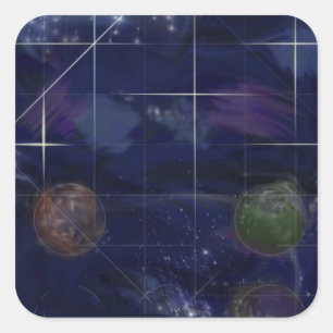 Genesis Dag 4: Stars 2014 Vierkante Sticker