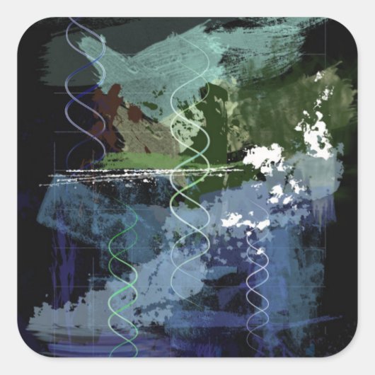 Genesis Dag 5: Scheppen Vierkante Sticker (Voorkant)