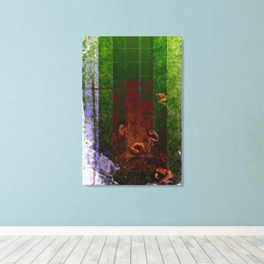 Genesis Dag 6: Man 2014 Canvas Afdruk (Insitu (Houten vloer))