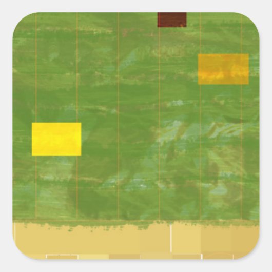 Genesis Day 3: Vegetation 2014 Vierkante Sticker (Voorkant)