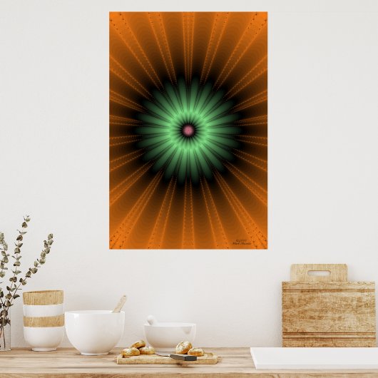 Genesis Fractal Poster (Keuken)