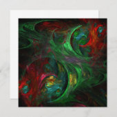 Genesis Green Abstract Art (Voorkant / Achterkant)