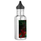 Genesis Green Abstract Art Bottle Waterfles (Links)