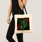 Genesis Green Abstract Art Canvas tas (Voorkant (product))
