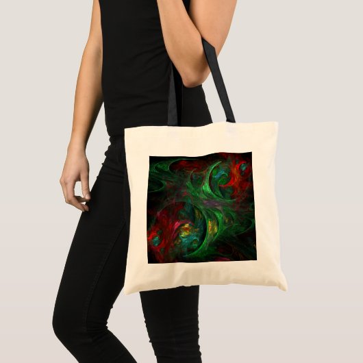 Genesis Green Abstract Art Canvas tas (Voorkant (product))