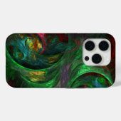 Genesis Green Abstract Art Case-Mate iPhone Case (Achterkant (horizontaal))