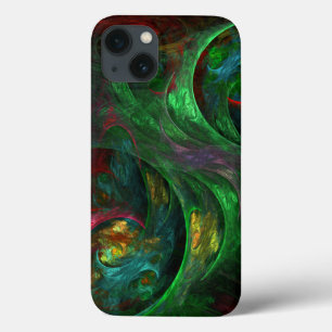 Genesis Green Abstract Art Case-Mate iPhone Case
