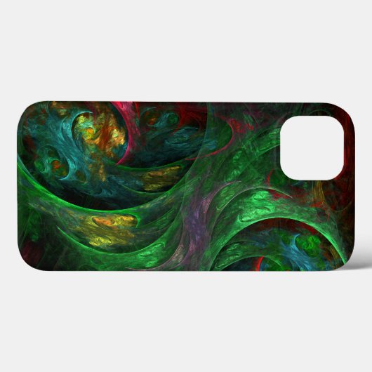 Genesis Green Abstract Art Case-Mate iPhone Case (Achterkant (horizontaal))