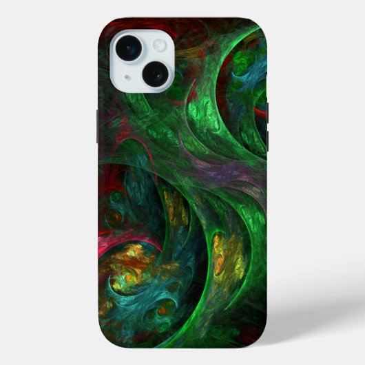 Genesis Green Abstract Art Case-Mate iPhone Case (Achterkant)