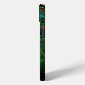 Genesis Green Abstract Art Case-Mate iPhone Case (Achterkant / Links)