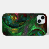 Genesis Green Abstract Art Case-Mate iPhone Case (Achterkant (horizontaal))