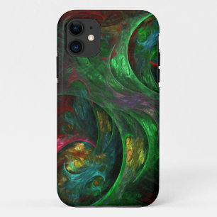 Genesis Green Abstract Art Case-Mate iPhone Case