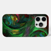 Genesis Green Abstract Art Case-Mate iPhone Case (Achterkant (horizontaal))