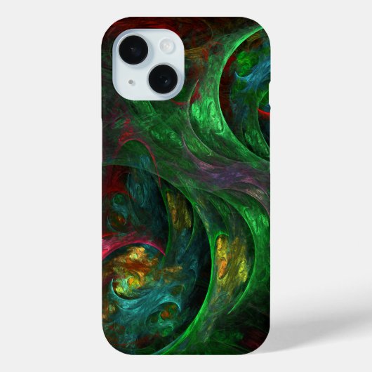 Genesis Green Abstract Art Case-Mate iPhone Case (Achterkant)