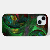 Genesis Green Abstract Art Case-Mate iPhone Case (Achterkant (horizontaal))