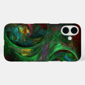 Genesis Green Abstract Art Case-Mate iPhone Case (Achterkant (horizontaal))
