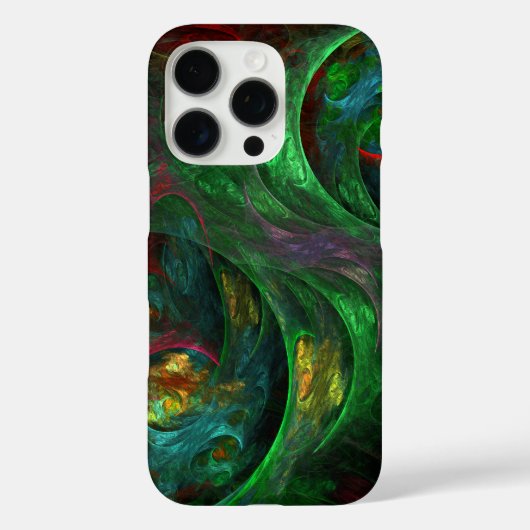 Genesis Green Abstract Art Case-Mate iPhone Case (Achterkant)