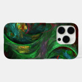 Genesis Green Abstract Art Case-Mate iPhone Case (Achterkant (horizontaal))