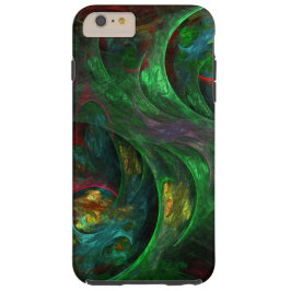 Genesis Green Abstract Art iPhone 16 Pro Hoesje