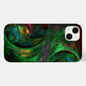 Genesis Green Abstract Art Case-Mate iPhone Case (Achterkant (horizontaal))