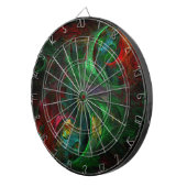 Genesis Green Abstract Art Dartbord (Voorkant Rechts)