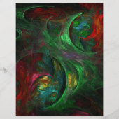 Genesis Green Abstract Art Flyer (Voorkant)