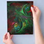 Genesis Green Abstract Art Flyer (Hand)