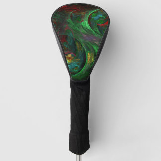 Genesis Green Abstract Art Golfheadcover