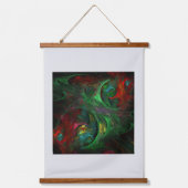 Genesis Green Abstract Art Hangend Wandkleed (Voorkant)