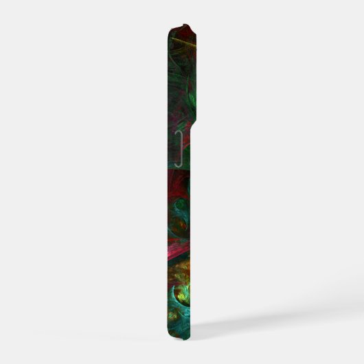 Genesis Green Abstract Art iPhone Hoesje (Rechterkant)