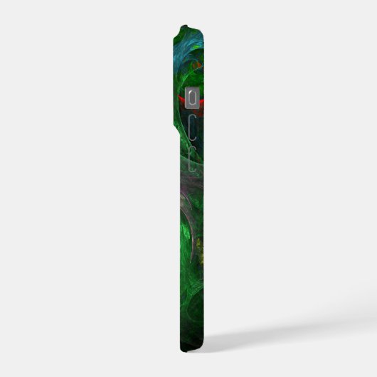 Genesis Green Abstract Art iPhone Hoesje (Linkerkant)