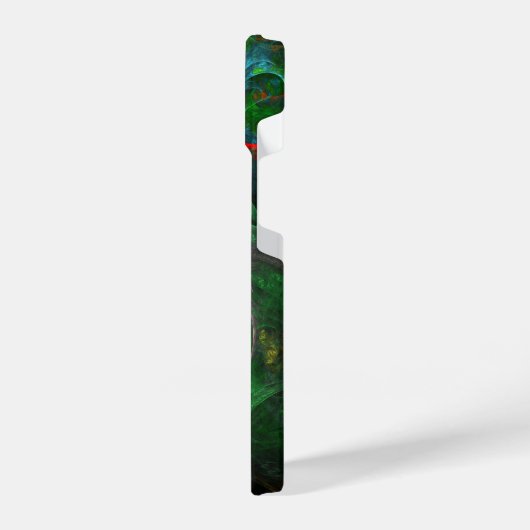 Genesis Green Abstract Art iPhone Hoesje (Linkerkant)