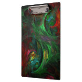 Genesis Green Abstract Art Klembord (Links)