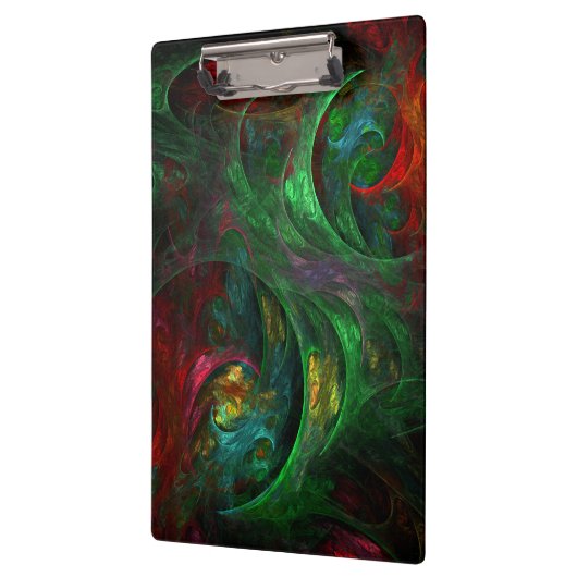 Genesis Green Abstract Art Klembord (Links)