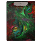 Genesis Green Abstract Art Klembord (Voorkant)