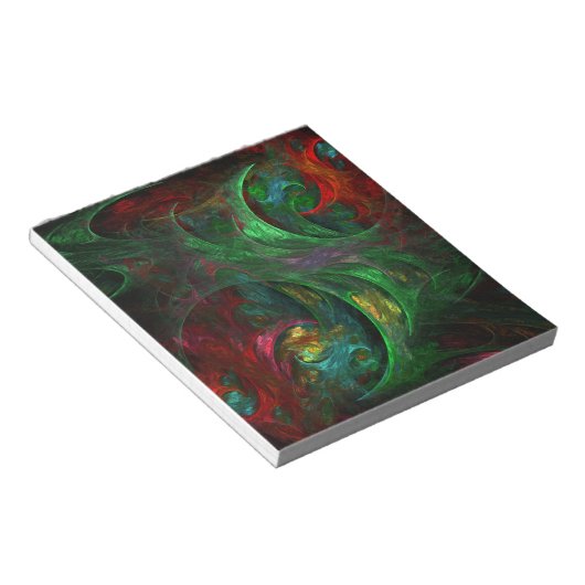 Genesis Green Abstract Art-laptop Notitieblok (Schuin)