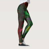 Genesis Green Abstract Art Leggings (Rechts)