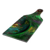 Genesis Green Abstract Art Paddle Snijplank (Hoek)