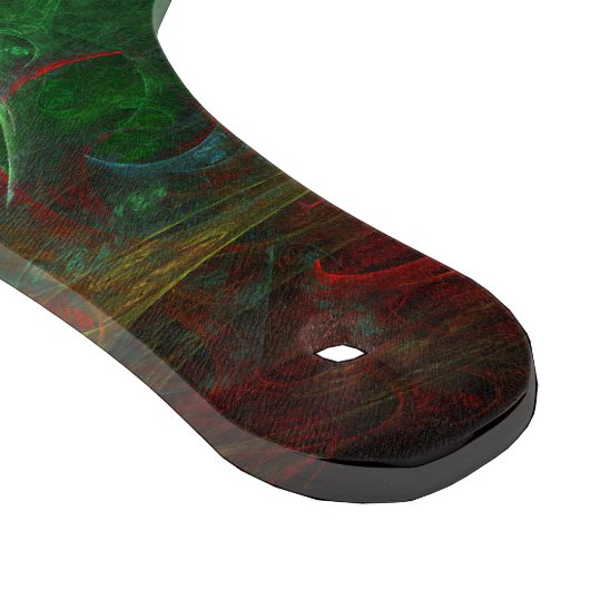 Genesis Green Abstract Art Paddle Snijplank (Hoek)