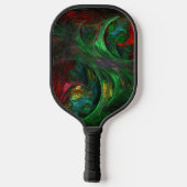 Genesis Green Abstract Art Pickleball Paddle (Achterkant)