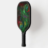 Genesis Green Abstract Art Pickleball Paddle (Links)