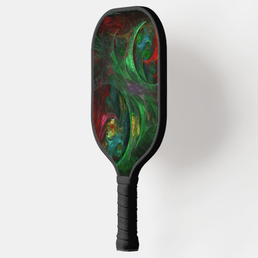 Genesis Green Abstract Art Pickleball Paddle (Links)