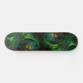 Genesis Green Abstract Art Skateboard (Horizontaal)