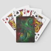 Genesis Green Abstract Art Speelkaarten (Achterkant)