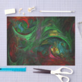 Genesis Green Abstract Art Tissuepapier (Craft)