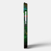 Genesis Green Abstracte Kunst Case-Mate iPhone Case (Achterkant / Links)